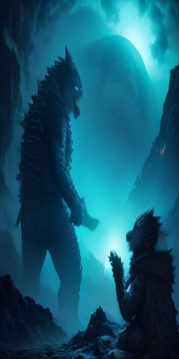 kaiju.ai 数据分析面板，展示趋势图表与异常提醒，背景为宝石蓝紫色渐变