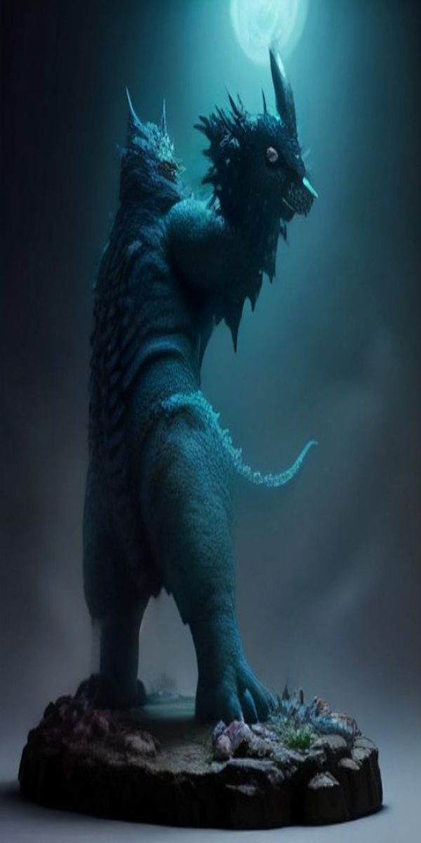 kaiju.ai AI 对话界面,展示离线模型回答,银白与紫色高光点缀